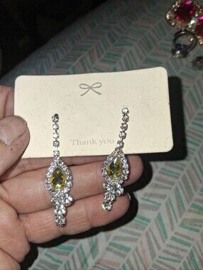 Yellow Diamond Earrings